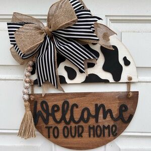 Farmhouse Welcome to Our Home Welcome Sign